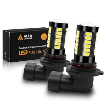 Imagem de Alla Lighting Lâmpadas de neblina LED super brilhantes HB4 9006, 6000K Xenon Branco 2800Lms Auto 12V Substituição de lâmpadas de neblina 5730 LEDs 33-SMD