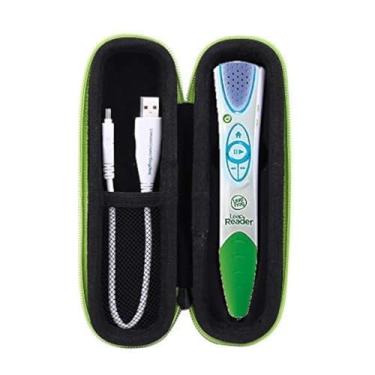 Imagem de Aenllosi Estojo de armazenamento rígido de substituição para sistema de leitura e escrita Leapfrog LeapReader (verde, apenas capa)