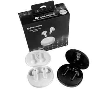Imagem de Fone de ouvido Bluetooth com cancelamento de ruido WS WZ06 | ANC + ENC + Multi-Point (Branco e Preto)