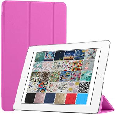 Imagem de DuraSafe Cases Para iPad 7,9 polegadas Mini 3 Mini 2 Mini 1 Geração [Mini 3ª 2ª 1ª] Proteção Slim Leve Fosco PC Suporte de Ângulo Duplo Frontal e Traseira - Magenta Leve