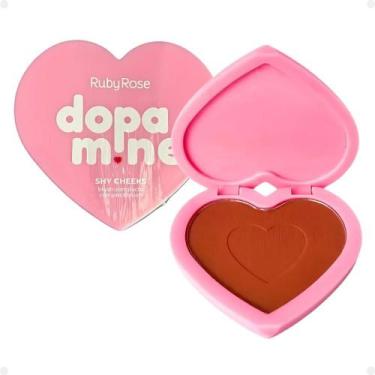 Imagem de Blush Compacto Ruby Rose Dopamine Shy Cheeks Warm Embrace Hb-F1002-6