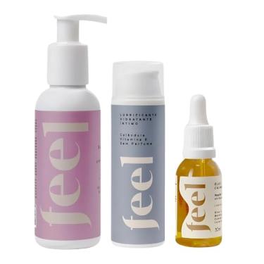Imagem de Kit Feel Limpa, Acalma e Hidrata com Óleo Calmante Feel + Sabonete Intimo + Lubrificante Hidratante Feel