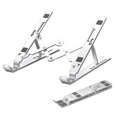 Imagem de Suporte De Notebook TABLET COMPUTADOR LAPTOP APOIO Articulado DE MESA TODO EM METAL Dobrável NOTE Ergonomico UNIVERSAL QUALIDADE PREMIUM