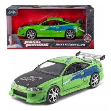 Imagem de Velozes E Furiosos Mitsubishi Eclipse Brian`s 1/24 Com Caixa – Jada toys