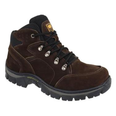 Imagem de Bota Masculina Couro Nobuck Adventure Tenis Café - Ketter Boots, Café,