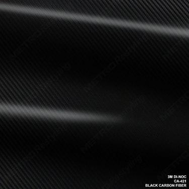 Imagem de 3M CA-421 DI-NOC fibra de carbono preta 1,2 m x 1,8 m (12 m²/pés) filme de vinil flexível