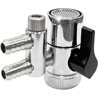 Imagem de Adaptador de torneira válvula de desvio bidirecional para filtro de água tamanho do tubo do purificador 3/8"