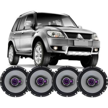 Imagem de Kit Alto Falante Pioneer Original Pajero Tr4 6pol 200w 4 P, Preto