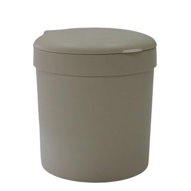 Imagem de Lixeira de Pia/Mesa com Tampa N244338-2 Creme - Quanhe