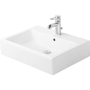 Imagem de Duravit 0454600087 Pia de banheiro Vero, parte inferior branca/vitrificada