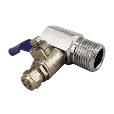 Imagem de Registro Purificador Adaptador Torneira Metal Purificador 1/2" x 1/4" 