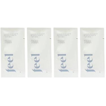 Imagem de Kit 4 Saches Lubrificante Hidrantante Intimo Feel Lub Bolsa