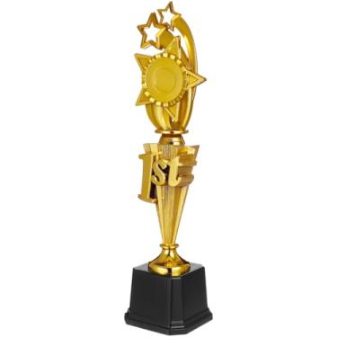 Imagem de Didiseaon 1st Place Trophy Award 37 cm Plástico Primeiro Lugar Taça Troféu para Esportes Futebol Torneio Competições Celebração Recompensa Troféus