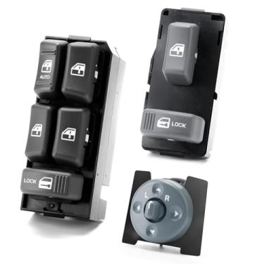 Imagem de Interruptor de janela elétrica 3 kit-4 portas para Chevy GMC C1500 C2500 C3500 C3500 K1500 K2500 K3500 Tahoe Yukon, Blazer S15 Jimmy Bravada 1995-1997 360