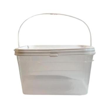 Imagem de Balde Para Produto De Limpeza 2.4L Transparente-Kit 7 Pçs - Nastripack