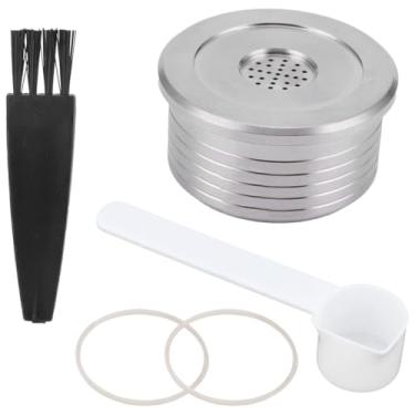 Imagem de Capsula Reutilizavel para maquinas Delta Q Inox, Cápsula de café reutilizável ​​de aço inoxidável Filtro de copo de cápsula de café reutilizável compatível com cafeteiras Delta Q