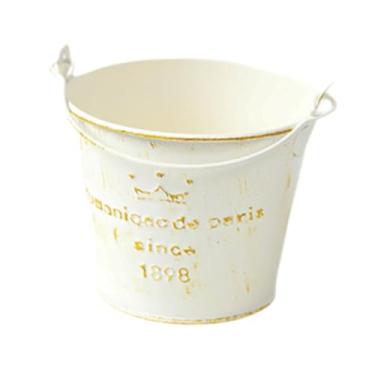 Imagem de Bothyi Ferro de flor Pote de flores 10x8cm decoração de decoração multifuncional plantador decorativo mole rústica panela para decoração de jardim de cerca, Padrão Da Coroa