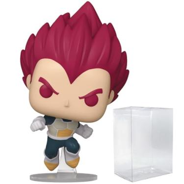 Imagem de POP Anime: Dragon Ball Super Broly - Boneco de vinil Super Saiyajin Deus Vegeta Funko (incluído com caixa protetora compatível), multicolorido, 9,5 cm