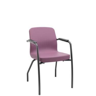 Imagem de Cadeira Soer Fixa 4 Pés Lilás Encosto Fixo