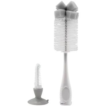 Imagem de Escova para Limpar Mamadeira e Bico com Ventosa Unissex Buba