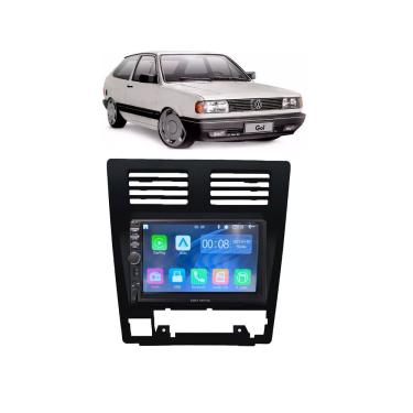 Imagem de Kit Multimídia Gol Parati Saveiro 88 / 95 Voyage 90 / 97 7 Pol Carplay AndroidAuto USB - First Option 7810HCPAA