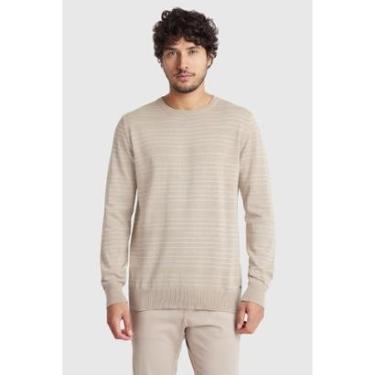 Imagem de Tricot Aramis Manga Longa Listras Caqui-Masculino