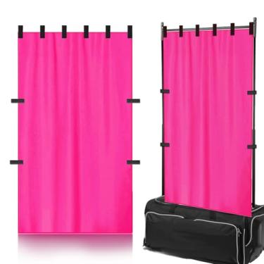 Imagem de Cortina de privacidade para bolsas de dança com rack de roupas, cortina com bolsa de armazenamento, tela de privacidade nos bastidores para competições de dança, essenciais para competições de mala e