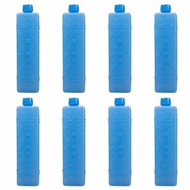 Imagem de Sacos de gelo reutilizáveis, 2/3/5/8/10 caixas de gelo para refrigeradores de ar, ventilador de ar condicionado, pacotes finos para freezers de longa duração, blocos de freezer para piqueniques, caixa