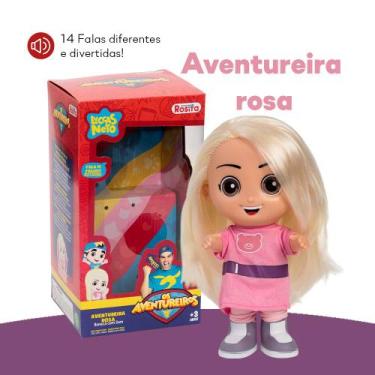 Imagem de Boneca Jessi Aventureira Rosa Luccas Neto 14 Frases 1081 - Rosita