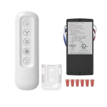 Imagem de UBORSY Kit De Controle Remoto Para Ventilador De Teto Hunter 99770 99392, Substituição Para Ventiladores De Teto Hunter Hampton Bay Casablanca Com Dimmer, Controle De 3 Velocidades E Suporte De Pare