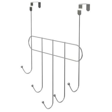 Imagem de Cabide Multiuso De Porta 5 Ganchos - Stolf Cromado