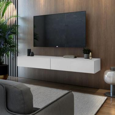 Imagem de Rack Bancada Suspenso 1,40cm Estilo Contemporâneo Para TV Até 50 Poleg