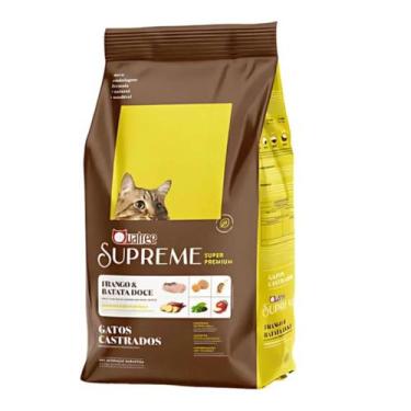 Imagem de Ração Quatree Supreme para Gatos Castrados Sabor Frango 3kg
