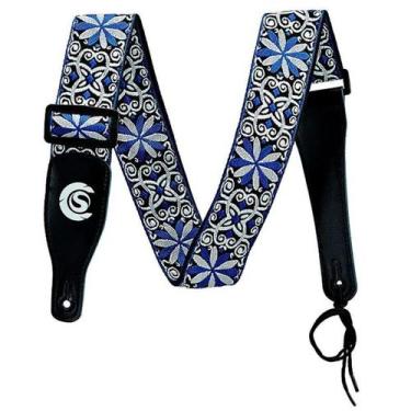 Imagem de Correia para Violão Guitarra Baixo Custom Sound CSS2 EX Exótica Azul -