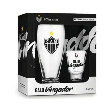 Imagem de Kit Copos Cerveja e Dose Atlético Mineiro Brasfoot