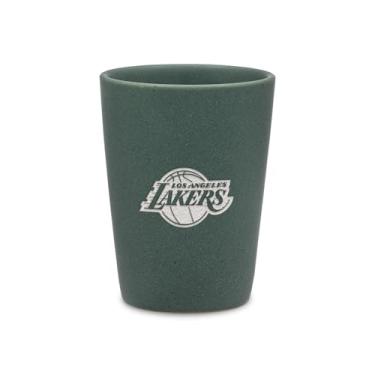 Imagem de Rico Industries NBA Basketball Los Angeles Lakers Sage 59 g Copo de tiro de cerâmica para fãs, gravado a laser em vidro colorido moderno de dose única