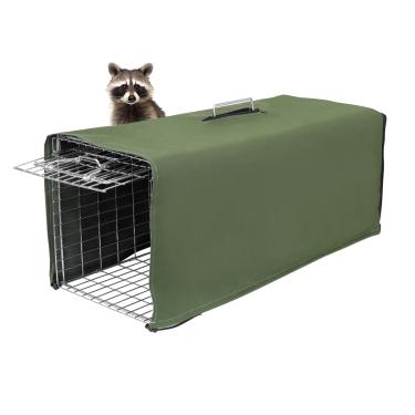 Imagem de Capa de gaiola de armadilha, apenas capa, gaiola não incluída, capa de gaiola de armadilha de animal resistente para armadilha de animais pequenos para armadilha de gato humana de 1 porta 81 x 25 x 30