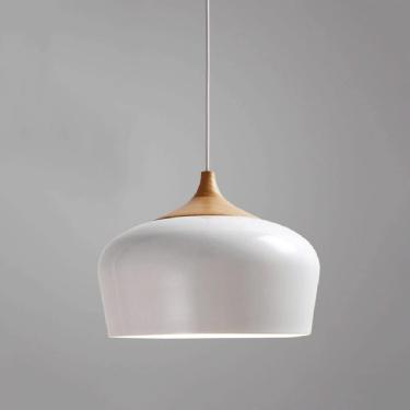 Imagem de Luminária de iluminação suspensa Fazenda de lustre de ilha de cozinha lustre lustre lustre de teto industrial Lâmpada adequada para restaurante de cozinha Bar Bar Cafe, Bianco, 30cm