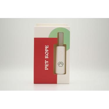 Imagem de Coleira Retrátil para Cachorro e Gato Deoroca com Trava Automática, Guia Reforçada em Algodão, Portátil (Branco)