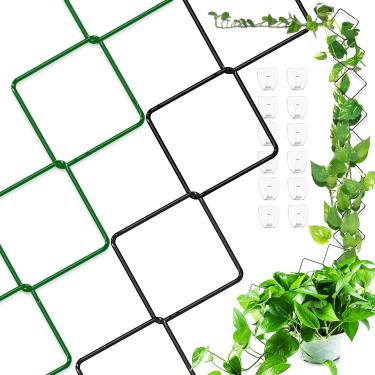 Imagem de Pahdecor Pacote Com 2 Treliças De Corrente 36 Peças Para Plantas Trepadeiras Internas E Externas, Suporte Parede Jardim, Acessórios Presentes Domésticas, Trepadeiras, Heras, Monstera Pothos