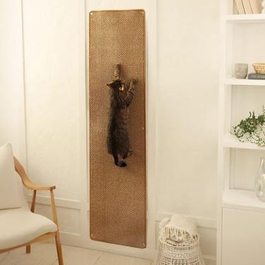 Imagem de Tapete de escalada de parede para gatos - escalador de parede para gatos 170 x 44 cm com pregos fixos - arranhadores de parede para gatos internos | Tapete de parede de escalada | Tapete para arranhar