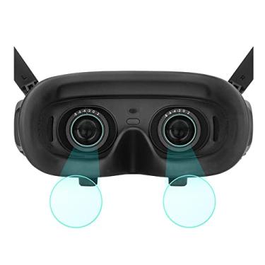 Imagem de wtohoby 2 pares de películas HD para DJI Avata Goggles 2 lentes de vidro antiarranhões película protetora à prova de poeira acessórios para drone
