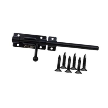 Imagem de Bothyi Trava de ferrolho de barril, trava de correr de metal prática, resistente e elegante, de porta deslizante para entusiastas de portas de ferro faça, 10 in