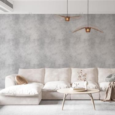 Imagem de Kit 6 Rolos Papel De Parede Adesivo Cimento Queimado 3,0M - Gh Papel D