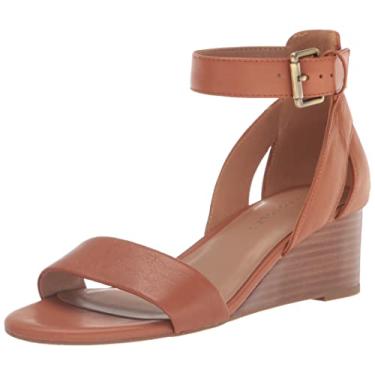 Imagem de Aerosoles Sandália Anabela Feminina, Couro bronzeado, 10.5
