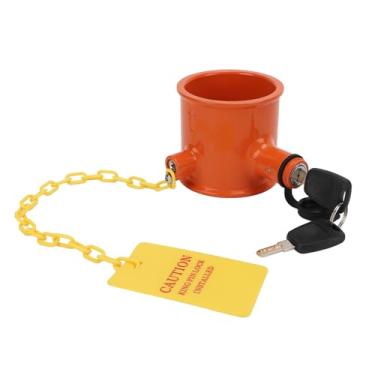 Imagem de Eujgoov 5ª Roda Anti -roubo Trava de Trava Versátil Aviso Tag Trailer Lock de Engate para Segurança de Caminhão RV
