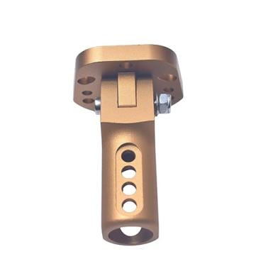 Imagem de GUCIDDAK Cubo de volante de ângulo ajustável com vários padrões (furo de 20 mm) para Go Kart Gold
