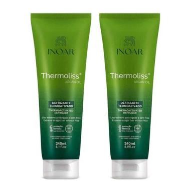 Imagem de Kit 2 Defrizantes Termoativo Thermoliss Argan Oil 240ml - Inoar