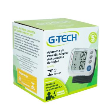 Imagem de Aparelho De Pressão Digital Automático De Pulso G-Tech Home GP400 1 Unidade