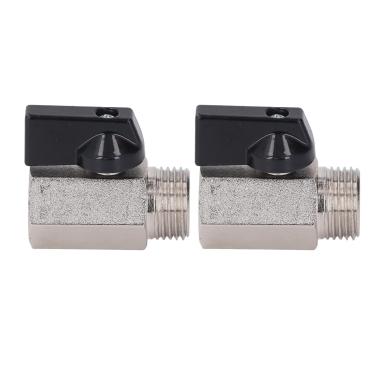 Imagem de Válvula de Esfera de Latão Jateado Pequena, Feito de Excelente Material de Latão, 90 ° Swivel, Alta Tensão Ao Ar para Várias Aplicações, Jateamento de Areia Galvanizada